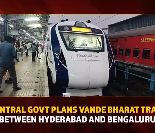 Central Govt Plans Vande Bharat Train Between Hyderabad And Bengaluru,Central Govt Plans Vande Bharat Train,Vande Bharat Train Hyderabad And Bengaluru,Hyderabad And Bengaluru Vande Bharat,Mango News,Vande Bharat Express,Vande Bharat Latest News,Vande Bharat Updates,Vande Bharat Timings,Vande Bharat Latest News and Updates,Vande Bharat Latest Updates,Vande Bharat Between Hyd and Banglore,Vande Bharat Hyderabad,Vande Bharat Banglore