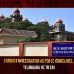 Conduct Investigation As Per SC Guidelines Telangana HC To CBI,Conduct Investigation As Per SC Guidelines,Telangana HC To CBI,Mango News,SC issues notice to CBI,Mango News,Conduct Investigation As Per SC Guidelines Telangana HC To CBI,Conduct Investigation As Per SC Guidelines,Telangana HC To CBI,Mango News,SC issues notice to CBI,Ex-Minister Murder Case,YS Sunitha reddy approaches SC against stay,Kadapa MP Moves Telangana HC,While telling Avinash not to be arrested,YS Avinash Reddy To Attend CBI Inquiry,Viveka Murder Case,CBI Issues Summons To MP YS Avinash Reddy,Cm Jagans Uncle Bhaskar Reddy Arrested,Y.S. Bhaskar Reddy Arrested,Avinash Alleges CBI Probe Was Targeted,Kadapa MP YS Avinash Reddy News,YS Viveka Assassination Case News Today,MP Avinash Reddy Latest News