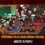 Hyderabad Police Raids Hookah Parlour Arrests 15 People,Hyderabad Police Raids,Hyderabad Police Raids Hookah Parlour,Arrests 15 People at Hookah Parlour,Mango News,Cyberabad SOT raids hookah parlour,Police conduct raids on 2 hookah parlours,Hyderabad Police Latest News,Hyderabad Hookah Parlour News Today,Hyderabad Hookah Parlour Latest News,Hyderabad Hookah Parlour Latest Updates,Hyderabad Hookah Parlour Live News
