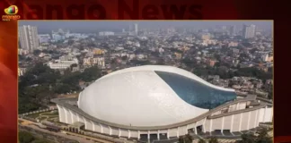 Mamata Banerjee Inaugurates Conch Shaped Auditorium In Kolkata,Mamata Banerjee Inaugurates Auditorium,Conch Shaped Auditorium,Conch Shaped Auditorium In Kolkata,Mamata Banerjee In Kolkata,Mango News,Conch shell shaped auditorium inaugurated,Conch-Shaped Dhanadhanyo Auditorium,Calcutta's newly built conch shaped Dhono,A beautiful conch-shaped auditorium,Conch Shaped Indoor Stadium Inaugurated,Indoor Venue in Alipore,Mamata Banerjee,Mamata Banerjee Latest News,Mamata Banerjee Latest Updates