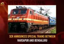 SCR Announces Special Trains Between Narsapur And Bengaluru SCR Announces Special Trains Between Narsapur And Bengaluru,SCR Announces Special Trains,Special Trains Between Narsapur And Bengaluru,Narsapur And Bengaluru Trains,Mango News,SCR Announces Special Trains,SCR To Run Summer Special Trains,Narasapur To Bangalore Special Train,Narasapur To Bangalore New Train,Narasapur To Bangalore Train Timing,Narasapur To Bangalore Train Route,Narasapur To Bangalore Special Train Latest News,Narasapur To Bangalore Special Train Live News,Narasapur To Bangalore Special Train Latest Updates