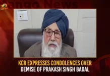 KCR Expresses Condolences Over Demise Of Prakash Singh Badal KCR Expresses Condolences Over Demise Of Prakash Singh Badal,KCR Expresses Condolences,Demise Of Prakash Singh Badal,Condolences Over Prakash Singh Badal,Prakash Singh Badal,Mango News,KCR condoles Parkash Singh Badals demise,KCR condoles former Punjab CM,Prakash Singh Badal Latest News,Prakash Singh Badal Latest Updates,Prakash Singh Badal Live News,KCR Condolences News Today,CM KCR News And Live Updates