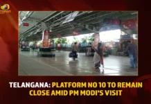 Telangana Platform No 10 To Remain Close Amid PM Modi’s Visit,Telangana Platform No 10 To Remain Close,Amid PM Modi’s Visit,PM Modi’s Visit,Telangana Platform No 10,Mango News,Secunderabad railway station platform number 10,Hyderabad Traffic Alert,PM Modi to visit Hyderabad on April 8,PM Modis Hyderabad Visit,PM Modi Visit Latest News,PM Modi Visit Latest Updates,Telangana Modi Visit Latest News,CM KCR News And Live Updates,Telangana News Live,Telangana News Today, Telangana Political News And Updates,Hyderabad News,Indian PM Narendra Modi,Narendra modi Latest News and Updates,National Political News,National News Today