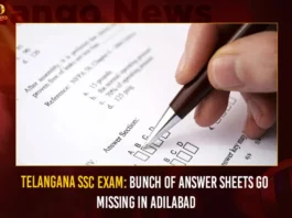 Telangana SSC Exam Bunch Of Answer Sheets Go Missing In Adilabad,Telangana SSC Exam,Bunch Of Answer Sheets Go Missingm,Answer Sheets Go Missing In Adilabad,Mango News,SSC students at lurch as bundle Missing,Telangana Govt calls for report after SSC exam,SSC Exams Answer Sheets Bundle Missing, 10th class breaking news today telangana 2023,Telangana SSC Exams News Today,Telangana SSC Exams Latest News,Telangana SSC Adilabad News Today