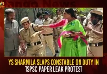 YS Sharmila Slaps Constable On Duty In TSPSC Paper Leak Protest,YS Sharmila Slaps Constable On Duty,YS Sharmila In TSPSC Paper Leak Protest,Sharmila Slaps Constable,Mango News,YS Sharmila Slaps Cop Who Stopped,Telangana Politician YS Sharmila Slaps Cops,YSR Telangana Party leader YS Sharmila,Denied nod to hold protest,YSR Telangana Party Chief YS Sharmila Slaps Cop,Telangana Leader YS Sharmila,YS Sharmila Latest News and Updates,YS Sharmila News Today,TSPSC Paper Leak Latest News,TSPSC Paper Leak Latest Updates,TSPSC Paper Leak Live News
