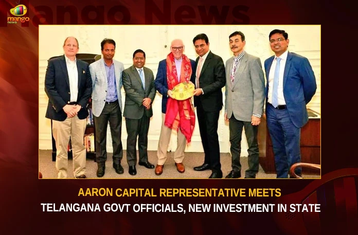 Aaron Capital Representative Meets Telangana Govt Officials New Investment In State,Aaron Capital Representative Meets Telangana Govt,Aaron Capital Meets Telangana Govt Officials,Aaron Capital on New Investment In State,Mango News,Aaron Capital New Investment In Telangana,Team Telangana bags more investments,Aaron Capital chairman meets KTR,Aaron Capital,Aaron Capital Latest News,Aaron Capital Latest Updates,Aaron Capital Live News,Aaron Capital in Telangana Latest News,Telangana Latest Investments,Aaron Capital in Telangana Live News