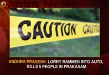 Telangana: Lorry Rammed Into Auto Leading To 5 Deaths In Prakasam Telangana Lorry Rammed Into Auto Leading To 5 Deaths In Prakasam,Lorry Rammed Into Auto,Leading To 5 Deaths In Prakasam,Lorry Rammed Into Auto In Telangana,Mango News,Lorry To Strike Into Auto,Lorry Hit Into Auto,Telangana Lorry Rammed Into Auto,Telangana Lorry Rammed Into Auto Latest News,Telangana Lorry Rammed Into Auto Latest Updates,5 Deaths In Prakasam,5 Deaths In Prakasam Latest News And Updates,Prakasham Latest News And Updates