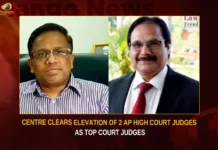 Centre Clears Elevation Of 2 AP High Court Judges As Top Court Judges,Centre Clears Elevation Of Judges,AP High Court Judges As Top Court Judges,Centre Clears Elevation Of 2 AP High Court Judges,Mango News,2 Supreme Court judges to take oath,Centre clears names of two SC judges,AP High Court Judges Latest News,AP High Court Judges Latest Updates,Andhra Pradesh High Court,Andhra Pradesh High Court News Today