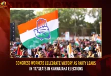 Congress Workers Celebrate Victory As Party Leads In 117 Seats In Karnataka Elections Congress Workers Celebrate Victory As Party Leads In 117 Seats In Karnataka Elections,Congress Workers Celebrate Victory,Party Leads In 117 Seats In Karnataka Elections,Congress Leads 117 Seats In Karnataka,Mango News,Karnataka Assembly Elections,Karnataka Assembly Elections Results Out,Karnataka Assembly Elections Results Latest News,Karnataka Assembly Elections Results Latest Updates,Karnataka Assembly Elections Results 2023,Congress Latest News And Updates,Karnataka Results,Karnataka Polls Results,Karnataka Elections 2023