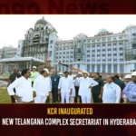 KCR Inaugurated New Telangana Complex Secretariat In Hyderabad,KCR Inaugurated New Telangana Complex,New Telangana Complex Secretariat,New Telangana Secretariat In Hyderabad,Telangana Chief Minister KCR inaugurates,Mango News,KCR Inaugurates New Telangana Secretariat Building,Red letter day for Telangana,Telangana's grand Secretariat,New secretariat building in Hyderabad,Telangana Chief Minister KCR,CM KCR News And Live Updates,Telangana Secretariat Latest News and Updates