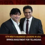 KTR Meets Business Leaders In USA Brings Investment For Telangana,KTR Meets Business Leaders In USA,KTR Brings Investment For Telangana,Mango News,Minister KTR US Tour,French-American Gas To Invest in Hyderabad,Oil Giant TechnipFMC To Invest Rs 1250 Cr,Oil Giant TechnipFMC Setting up Unit in Hyderabad,Telangana Gets More Investments,TechnipFMC,Minister KTR US Tour Latest News,Minister KTR US Tour Latest Updates,Minister KTR US Tour Live News,Hyderabad News,Telangana News,Telangana News Today