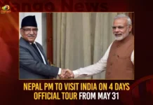 Nepal PM To Visit India On 4 Days Official Tour From May 31,Nepal PM To Visit India,Nepal PM On 4 Days Official Tour,Nepal PM Official Tour From May 31,Nepal PM India Tour From May 31,Mango News,Nepal PM to be on 4 day India Trip,Nepal PM Prachanda,Nepal PM Prachanda To Pay Four Day Visit To India,Nepal PM 4 days official India visit,Nepal PM Latest News,Nepal PM Latest Updates,Nepal PM Live News,Nepal PM India Tour Latest News,Nepal PM India Tour Latest Updates,Nepal PM India Tour Live News