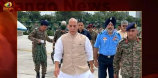 Rajnath Singh Arrives At Rajouri In Jammu And Kashmir After 5 Soldier Killed,Rajnath Singh Arrives At Rajouri,Rajnath Singh In Jammu And Kashmir,Rajnath Singhs Jammu Visit,Mango News,5 soldiers killed in ongoing anti-terror op in Rajouri,Rajnath Singh embarks for Jammu,Defence minister Rajnath Singh,Rajnath Singh to visit J&Ks Rajouri,Defence Minister Rajnath Singh,Defence Minister Rajnath Singh Latest News And Updates,Rajnath Singh Interacts With Army Officials,Jammu And Kashmir Latest News,Jammu And Kashmir Latest Update