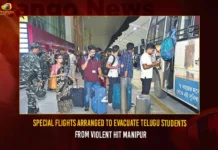 Special Flights Arranged To Evacuate Telugu Students From Violent Hit Manipur,Special Flights Arranged To Evacuate,Evacuate Telugu Students From Violent Hit Manipur,Evacuate Telugu Students,Mango News,Telugu Students In Manipur,Telugu Students Evacuate,Violent Hit Manipur,Telugu students stranded in Manipur,Manipur Violence,Manipur Latest News And Updates,Manipur News Live Updates,Manipur Violence News Live Updates,Manipur Violence Live,Special Flights To Manipur