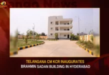 Telangana CM KCR Inaugurates Brahmin Sadan Building In Hyderabad,Telangana CM KCR Inaugurates Brahmin Sadan,Brahmin Sadan Building In Hyderabad,CM KCR Inaugurates Brahmin Sadan Building,Brahmin Sadan Building,Mango News,Brahmin Sadan Building In Gopanpally,Hyderabad Brahmin Sadan Building,Telangana Brahmin Sadan Building,Telangana Latest News And Updates,Telangana CM KCR Latest News,Telangana CM KCR Latest Updates,Telangana CM KCR Live News,Hyderabad News,Telangana News,Brahmin Sadan Building News Today