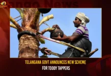 Telangana Govt Announces New Scheme For Toddy Tappers,Telangana announces new welfare scheme,Toddy Tappers In Telangana,Mango News,Telangana to introduce insurance scheme,Toddy Tappers,Telangana Latest Scheme,Life insurance for toddy-tappers,Geetha Karmikula Bhima,Insurance Scheme For Toddy Tappers,Telangana Latest News,KCR Latest Updates,Toddy Tappers Latest News,CM KCR going to implement Geetha Karmikula Bhima,Insurance cover for toddy tappers