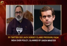 Ex Twitter CEO Jack Dorsey Claims Pressure From India Over Policy Slammed By Union Minister,Ex Twitter CEO Jack Dorsey Claims Pressure,Jack Dorsey Claims Pressure From India,Jack Dorsey Over Policy Slammed By Union Minister,Policy Slammed By Union Minister,Mango News,BJP vs Congress over ex-Twitter CEO,Dorsey wants to cover up his misdeeds,Rajeev Chandrasekhar slams Jack Dorsey,Jack Dorsey,Twitter CEO,Policy Pressure,Government Regulation,Social Media Policy,CEO Jack Dorsey Latest News,CEO Jack Dorsey Latest Updates,CEO Jack Dorsey Live News