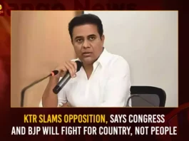 KTR Slams Opposition Says Congress And BJP Will Fight For Country Not People,KTR Slams Opposition,Congress And BJP Will Fight For Country,Fight For Country Not People,Mango News,KTR slams Opposition for criticism,KTR Slams Opposition Latest News,KTR Slams Opposition Latest Updates,KTR Slams Opposition Live News,Telangana Latest News And Updates,Telangana Politics, Telangana Political News And Updates,Hyderabad News,Telangana News,BJP Latest News,BJP Latest Updates