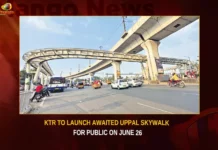 KTR To Launch Awaited Uppal Skywalk For Public On June 26,KTR To Launch Awaited Uppal Skywalk,Uppal Skywalk For Public,Uppal Skywalk On June 26,KTR To Launch Uppal Skywalk,Uppal Skywalk,Mango News,Uppal Skywalk to be thrown open to public,KT Rama Rao back in Hyderabad,Telangana Hyderabad Uppal Skywalk,Uppal Skywalk Latest News,Uppal Skywalk Latest Updates,Uppal Skywalk Live News,Telangana Latest News And Updates,Hyderabad News,Telangana News,KTR Latest News,KTR Latest Updates