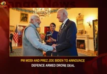 PM Modi And Prez Joe Biden To Announce Defence Armed Drone Deal,PM Modi And Prez Joe Biden,Prez Joe Biden To Announce Defence,Defence Armed Drone Deal,Joe Biden To Announce Defence Armed Drone,Mango News,PM Modi and US President Biden,Biden and Modi to announce the deal,Defence Ministry Okays USD 3 Billion,US and India set to announce,PM Modi Latest News and Updates,PM Modi Live News,Defence Armed Drone News Today,Defence Armed Drone Latest News,Prez Joe Biden Latest News,Prez Joe Biden Latest Updates