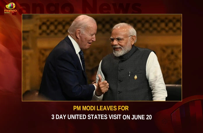PM Modi Leaves For 3 Day United States Visit On June 20,PM Modi Leaves For 3 Day Visit,Modi 3 Day United States Visit,United States Visit On June 20,Mango News,PM Modi In US Updates,PM Modi US Visit Live News,PM Modi leaves for his first State visit,PM Modi US visit On June 20,US visit will be opportunity to enrich depth,PM Modi in US,Narendra Modis State Visit to US,Modi United States Visit Latest News,Modi United States Visit Latest Updates,Modi United States Visit Live News,Indian Prime Minister Narendra Modi,Narendra modi Latest News and Updates