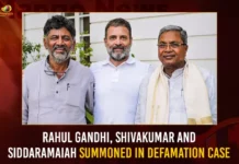 Rahul Gandhi Shivakumar And Siddaramaiah Summoned In Defamation Case,Rahul Gandhi In Defamation Case,Shivakumar And Siddaramaiah Summoned,Shivakumar And Siddaramaiah In Defamation Case,Defamation Case,Mango News,Rahul Gandhi and Siddaramaiah among Congress leaders,Rahul Gandhi Latest News,Rahul Gandhi Defamation Case News Today,Siddaramaiah Summoned Latest News,Siddaramaiah In Defamation Case Latest Updates,Siddaramaiah News Today,Rahul Gandhi Defamation Case Latest Updates