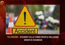 Telangana Accident Kills Three People Including Minor In Khammam,Telangana Accident Kills Three People,Telangana Accident Kills Including Minor In Khammam,Accident Kills Three People,Mango News,Serious road accidents in Khammam district,Telangana road accident,Telangana road accident Latest News,Khammam accident News,Khammam road accident Latest News,Khammam road accident Latest Updates,Khammam road accident Live News,Telangana News Live,Telangana Latest News And Updates,Telangana Accident Latest News and Updates