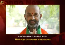 Bandi Sanjay Kumar Relieved From Post Of BJP Chief In Telangana,Bandi Sanjay Kumar Relieved From Post,Relieved From Post Of BJP Chief,BJP Chief In Telangana,Mango News,Bandi Sanjay Kumar,Telangana BJP Chief,Telangana BJP leadership reshuffle,Mega BJP Rejig Ahead Of 2024 Polls,Bandi Sanjay Kumar Latest News,Bandi Sanjay Kumar Latest Updates,Bandi Sanjay Kumar Live News,Telangana BJP Chief Latest News,Telangana BJP Chief Latest Updates,Telangana BJP Chief Live News,Telangana Latest News And Updates,Telangana Politics, Telangana Political News And Updates,Hyderabad News,Telangana News