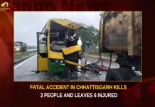 Fatal Accident In Chhattisgarh Kills 3 People And Leaves 6 Injured,Fatal Accident In Chhattisgarh,Accident In Chhattisgarh Kills 3 People,Chhattisgarh 3 People And Leaves 6 Injured,Mango News,Bus Rammed Into Truck,Chhattisgarh Accident,Chhattisgarh Accident Latest News,Chhattisgarh Accident Latest Updates,Chhattisgarh Accident Live News,Chhattisgarhs Bilaspur Latest News,Chhattisgarhs Bilaspur Latest Updates,PM Modi Rally Bus Accident,Fatal Accident In Chhattisgarh News Today