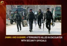 Jammu And Kashmir 4 Terrorists Killed In Encounter With Security Officials,Jammu And Kashmir 4 Terrorists Killed,Terrorists Killed In Encounter,Terrorists Killed With Security Officials,Mango News,Four terrorists killed in encounter,Terrorists Killed In Joint Operation,Four Terrorists Killed In A Gunfight,Jammu And Kashmir Latest News,Jammu And Kashmir Latest Updates,Jammu And Kashmir Live News,Terrorists Killed In Encounter News Today,Terrorists In Encounter Latest News,Jammu And Kashmir Terrorists Latest News,Jammu And Kashmir Terrorists Latest Updates