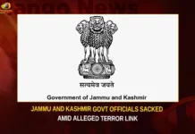 Jammu And kashmir Govt Officials Sacked Amid Alleged Terror Link,Jammu And kashmir Govt Officials,Govt Officials Sacked,Jammu And kashmir Govt Officials Sacked,Alleged Terror Link,Officials Sacked Amid Alleged Terror Link,Mango News,Three Jammu and Kashmir Govt employees sacked,Cop among 5 government employees axed,3 government officers sacked,Jammu and Kashmir,Jammu and Kashmir Latest News,Jammu and Kashmir Latest Updates,Jammu and Kashmir Live News,Jammu And kashmir Terror Link,Jammu And kashmir Terror Link News,Jammu And kashmir Terror Link Live Updates