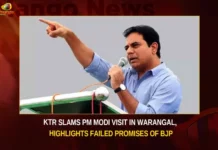 KTR Slams PM Modi Visit In Warangal Highlights Failed Promises Of BJP,KTR Slams PM Modi,PM Modi Visit In Warangal,PM Modi Visit In Warangal Highlights,Failed Promises Of BJP,KTR Slams Failed Promises Of BJP,PM Modi Warangal Highlights,Mango News,BRS to boycott PM Modi,KTR Slams BJP Government,BJP Government for Unfulfilled Promises,PM Modi Warangal Visit Latest News,PM Modi Warangal Visit Latest Updates,PM Modi Warangal Visit Live News,PM Narendra Modi Latest Updates,PM Narendra Modi Live News,Telangana Latest News And Updates,Hyderabad News,Telangana News,Telangana News Live,KTR Latest News and Updates
