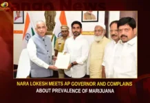Nara Lokesh Meets AP Governor And Complains About Prevalence Of Marijuana,Nara Lokesh Meets AP Governor,Nara Lokesh Complains About Prevalence Of Marijuana,Nara Lokesh About Prevalence Of Marijuana,Mango News,AP Governer,Yuvagalam Nara Lokesh,Nara Lokesh Latest News,Nara Lokesh Latest Updates,Prevalence Of Marijuana,Prevalence Of Marijuana Latest News,Prevalence Of Marijuana Latest Updates,Nara Lokesh Meets AP Governor Latest News,AP Politics,AP Latest Political News,Andhra Pradesh Latest News,Andhra Pradesh News,Andhra Pradesh News and Live Updates