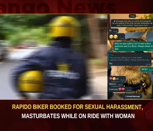 Rapido Biker Booked For Sexual Harassment Masturbates While On Ride With Woman,Rapido Biker Booked For Sexual Harassment,Masturbates While On Ride With Woman,Rapido Biker Masturbates While On Ride,Mango News,Bengaluru woman alleges Rapido driver,Rapido Bike Taxi Driver Masturbates,Rapido driver masturbated during ride,Rapido Bike Taxi Driver Sexually Harasses,B'luru police launch hunt for bike taxi driver,Rapido Biker Masturbates Latest News,Rapido Biker Sexual Harassment News Today,Rapido Biker Sexual Harassment Latest Updates