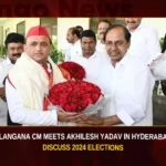 Telangana CM Meets Akhilesh Yadav In Hyderabad Discuss 2024 Elections,Telangana CM Meets Akhilesh Yadav,Akhilesh Yadav In Hyderabad,Akhilesh Yadav Discuss 2024 Elections,Telangana CM Discuss 2024 Elections,Mango News,KCR Meets SP President Akhilesh Yadav,SP President Akhilesh Yadav Latest News,SP President Akhilesh Yadav Latest Updates,Telangana CM News Today,Hyderabad 2024 Elections,Hyderabad 2024 Elections Latest News,Hyderabad 2024 Elections Latest Updates,Telangana Latest News And Updates,Telangana Politics, Telangana Political News And Updates,Hyderabad News