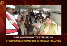 Visakhapatnam Mayor Stresses On Utilising Public Transport To Prevent Pollution,Visakhapatnam Mayor,Mayor Stresses On Utilising Public Transport,Visakhapatnam Mayor To Prevent Pollution,Mango News,Mayor Seeks Joint Efforts,Mayor Efforts To Reduce Pollution Levels,Visakhapatnam Mayor Latest News,Visakhapatnam Mayor Latest Updates,Visakhapatnam Mayor Live News,Mayor Hari Venkata Kumari,Visakhapatnam Mayor Hari Venkata Kumari,Mayor To Prevent Pollution News Today