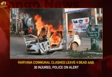Haryana Communal Clashes Leave 4 Dead And 30 Injured Police On Alert,Haryana Communal Clashes,Communal Clashes Leave 4 Dead,Haryana Communal Clashes 30 Injured,Haryana Police On Alert,Haryana Violence Live Updates,Haryana Nuh Violence Live,Mango News,Haryana violence,Haryana On Alert After Communal Clashes,Haryana On High Alert,Communal clashes in 4 NCR districts,Indias northern Haryana state tense,Nuh Violence,Islamists attack VHPs shobha yatra,Nuh Violence Live Updates,Haryana Communal Clashes Latest News,Haryana Communal Clashes Latest Updates,Haryana Communal Clashes Live News