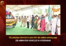 Telangana CM KCR Flags Off 204 Ambulances And 228 Ammavodi Vehicles In Hyderabad,Telangana CM KCR Flags Off 204 Ambulances,CM KCR Flags Off 228 Ammavodi Vehicles,Ambulances And Ammavodi Vehicles In Hyderabad,Mango News,Telangana CM K Chandrasekhar Rao,CM KCR flags off ambulances,CM KCR Flags Off 466 Emergency Ambulances,CM KCR flags emergency vehicles,Telangana CM KCR Latest News,Telangana CM KCR Latest Updates,Telangana CM KCR Live News,Telangana Latest News And Updates,Telangana News Today,Hyderabad News,Telangana News