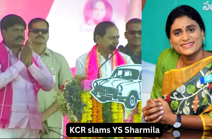 KCR slams YS Sharmila at Narsampet Meeting,KCR slams YS Sharmila,YS Sharmila at Narsampet meeting,Narsampet meeting,Mango News,KCR, BRS, Telangana, YS Sharmila, YSRTP,CM KCR Comments On YS Sharmila,KCR Request To Voters,Vote BRS for Bright Telangana,KCR Mocks YS Sharmila,Narsampet Meeting Latest News,Narsampet Meeting Latest Updates,Narsampet Meeting Live News,CM KCR News And Live Updates,Telangana Latest News And Updates