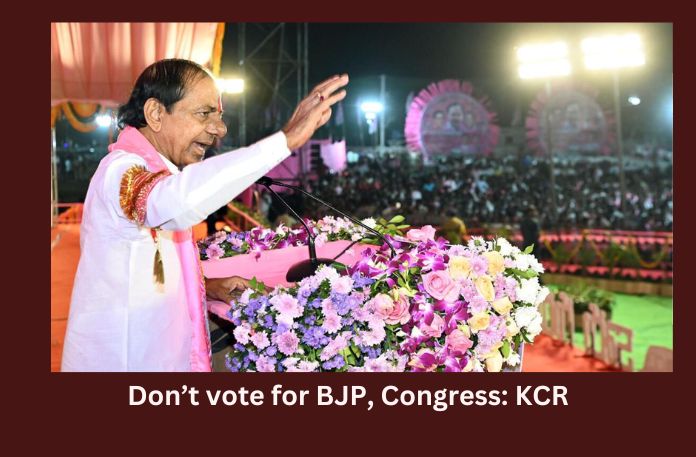 Dont waste vote by election Congress and BJP KCR,Dont waste vote,election Congress and BJP,KCR on vote by election Congress and BJP,Mango News,BRS, KCR, Telangana, Congress, BJP, Revanth Reddy,Congress Will Scrap Rythu Bandhu,Dont lose Rythu Bandhu,Modi wont get majority,Dont Vote Congress,Revanth Reddy Latest News,Revanth Reddy Latest Updates,Revanth Reddy Live News,BJP Latest News,Congress and BJP Latest News,Congress and BJP Latest Updates,Telangana Latest News And Updates,Telangana Politics, Telangana Political News And Updates