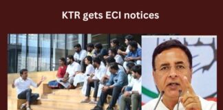ECI served notices to KTR,ECI served notices,Notices to KTR,ECI to KTR,KTR, TRS, ECI, Congress, Surjewala, Revanth Reddy,No Response from KTR,EC issues notice to KTR,Election Commission Notices To KTR,ECI Serves Notice to KCR For his Comments,Mango News,EC Notice to Telangana Minister,Telangana BRS Star Campaigner KTR,Election Commission Serves Notice,ECI Notice Latest News,ECI Notice Latest Updates,ECI Notice Live News,Telangana Latest News And Updates,Telangana Election Latest Updates,KTR Latest News
