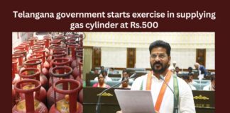 Telangana government starts exercise in supplying gas cylinder at Rs 500,Telangana government starts exercise,starts exercise in supplying gas cylinder,supplying gas cylinder at Rs 500,CM Revanth Reddy, Telangana, CMO, Uttam Kumar Reddy, Six Guarantees, Maha Lakshmi Scheme, Congress, Pragathi Bhavan,Mango News,Guarantee of Rs 500 gas cylinder,Poll promise of LPG cylinder,Telangana government Latest News,Telangana government Latest Updates,CM Revanth Reddy Live Updates