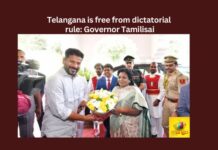 Telangana is free from dictatorial rule Governor Tamilisai,Telangana is free from dictatorial rule,free from dictatorial rule,Governor Tamilisai on dictatorial rule,CM Revanth Reddy, Tamilisai, Governor, Telangana, Assembly, BRS, KCR, KTR,Mango News,Telangana liberated from autocratic rule,Telangana breathing fresh air,air of freedom after 10 years,People freed state from 10 years,Telangana Latest News And Updates,Telangana Politics, Telangana Political News And Updates,Hyderabad News,Governor Tamilisai Latest News,Governor Tamilisai Latest Updates
