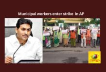 Municipal workers go on strike in AP,Municipal workers go on strike,workers go on strike in AP,strike in AP,Municipal workers strike,CM YS Jagan, AP CM, Municipal Workers, Sanitation,Mango News,Municipal workers on contract,Municipal Workers Calls For Strike,AP Municipal Strike,Municipal Workers Threaten,Andhras Municipal Workers,Municipal workers strike Latest News,Municipal workers strike Latest Updates,Municipal workers strike Live News