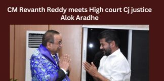 CM Revanth Reddy meets High court CJ Justice Alok Aradhe,CM Revanth Reddy meets High court,High court CJ Justice Alok Aradhe,CM Revanth Reddy, Telangana, CMO, Congress, Pragathi Bhavan,Mango News,CM Revanth Reddy Latest News,Justice Alok Aradhe Latest News,High court CJ Justice Alok Aradhe News Updates,Telangana Latest News And Updates,Telangana Politics, Telangana Political News And Updates
