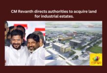CM Revanth directs authorities to acquire land for industrial estates,CM Revanth directs authorities,Acquire Land for Industrial Estates,Congress, TPCC, CM Revanth Reddy, Deputy CM Bhatti, Telangana,Mango News,Telangana CM directs officials,Revanth for 1K acre Industrial Zones,CM asks for Identification of Land,CM Revanth Reddy Latest News,CM Revanth Reddy Latest Updates,CM Revanth Reddy Live News,Telangana Latest News And Updates,Telangana Politics, Telangana Political News And Updates