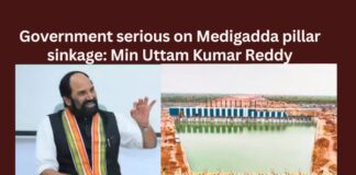 Government serious on Medigadda pillar sinkage Min Uttam Kumar Reddy,Government serious on Medigadda pillar,Medigadda pillar sinkage,Min Uttam Kumar Reddy,Telangana Minister Uttam kumar reddy,Min Uttam Kumar Reddy, Irrigation, Telangana, Kaleshwaram, KCR, BRS,Mango News,Minister Uttam kumar reddy Latest News,Minister Uttam kumar reddy Latest Updates,Minister Uttam kumar reddy Live News,Medigadda pillar sinkage Latest News,Medigadda pillar sinkage Latest Updates,Telangana Latest News And Updates,Telangana Politics, Telangana Political News And Updates