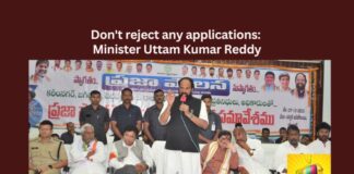 Dont reject any applications Minister Uttam Kumar Reddy,Dont reject any applications,Minister Uttam Kumar Reddy,Revanth Reddy, Bhatti, Telangana, CMO, Praja Palana, Uttam Kumar Reddy,Mango News,Telangana Govt to issue new ration cards,Income declaration for new ration cards,Praja Palana to be Implemented,Minister Uttam Kumar Reddy Latest News,Minister Uttam Kumar Reddy Latest Updates,New ration cards Latest News,Telangana Latest News And Updates,Telangana Politics, Telangana Political News And Updates