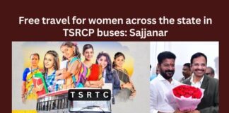 Free travel for women across the state in TSRCP buses Sajjanar,Free travel for women,women across the state,TSRCP buses,Free travel in TSRCP buses,Free bus, Congress, Revanth Reddy, Telangana CM, Sajjanar TSRTC,Mango News,Mahalakshmi scheme,Free travel for women in Telangana,TS Free Bus Travel,Sajjanar on Mahalakshmi scheme,Telangana Latest News And Updates,Telangana Politics, Telangana Political News And Updates,TSRCP buses Latest News,TSRCP buses Latest Updates