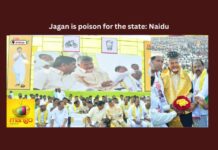 Jagan, Naidu, Jagan is poison for the state Naidu, Chandrababu Naidu, YSRC leader, AP CM, Chief Minister YS Jagan Mohan Reddy, AP Politics, Andhra Pradesh News Updates, Andhra Pradesh News Updates, AP Political News, AP Latest news and Updates, AP Politics, AP Elections, Mango News